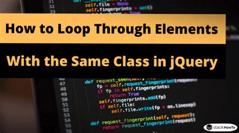 jquery each|jQuery to loop through elements with the same class.